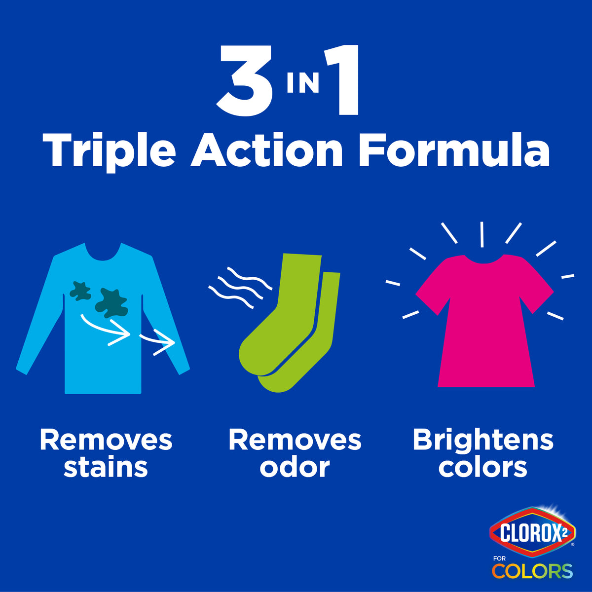 Clorox 2™ for Colors Chlorine-Free Stain Remover Powder product image 2