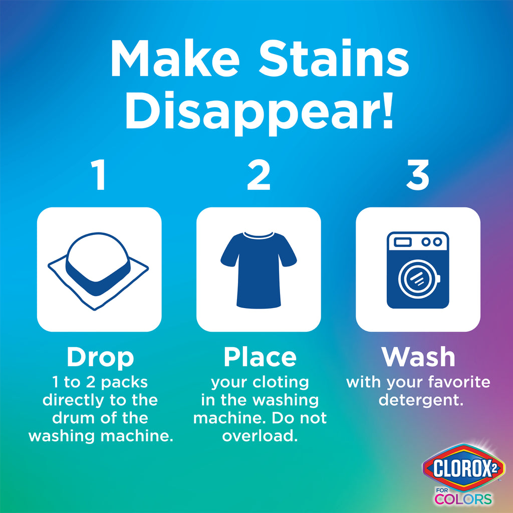 Clorox 2™ Laundry Color-Safe Bleach Stain Remover Packs product image 3