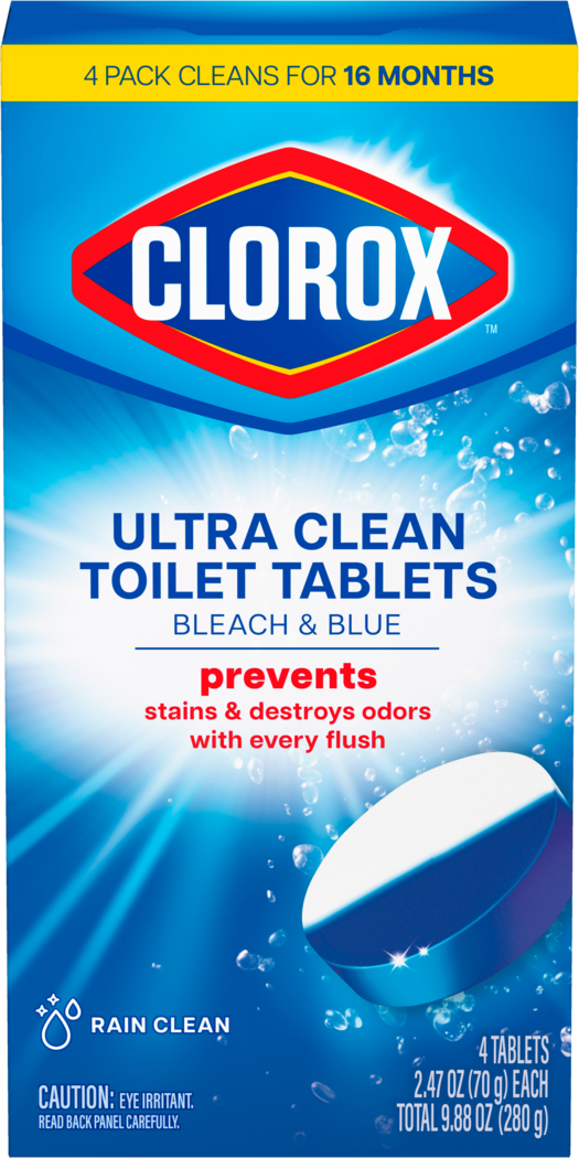 Clorox™ Bleach & Blue Automatic Toilet Bowl Cleaner Tablets product image 1