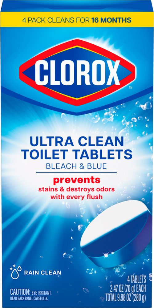 Clorox™ Bleach & Blue Automatic Toilet Bowl Cleaner Tablets product image 1