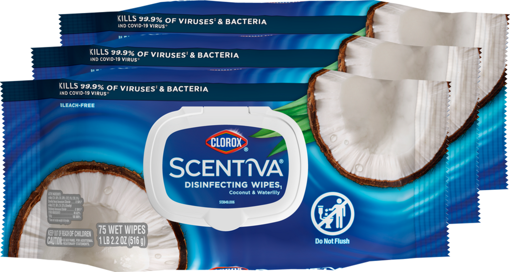 Clorox™ Scentiva™ Disinfecting Wipes1-Flex Pack product image 1