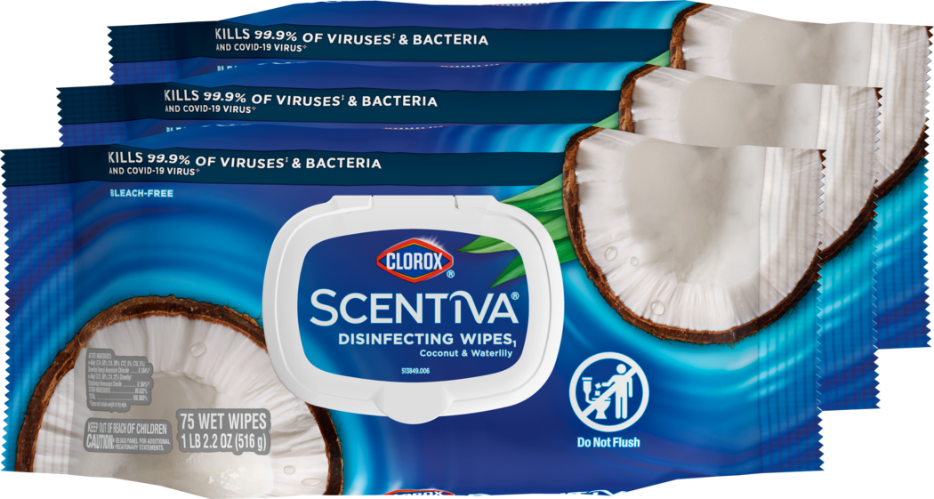 Clorox™ Scentiva™ Disinfecting Wipes1-Flex Pack product image 1