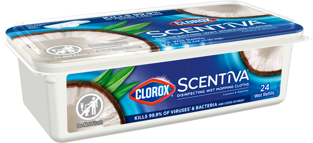 Clorox™ Scentiva™ Disinfecting Wet Mopping Cloths product image 1